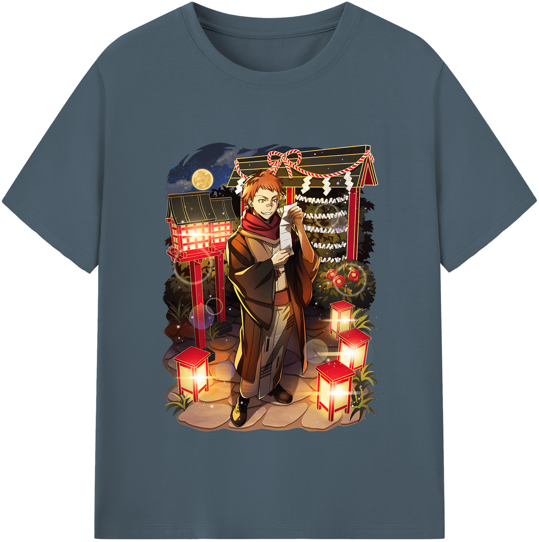 （画像用） 文豪ストレイドッグス Bungo Stray Dogs 綿100％半袖Tシャツ（フロントプリント）